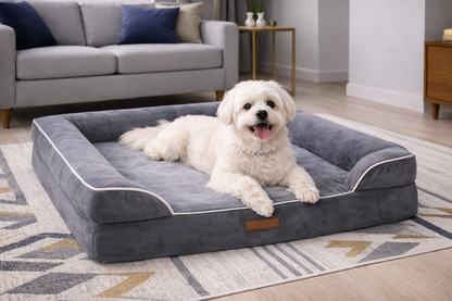 Orthopedic Dog Bed Designed to Relieve the Pain in Their Hips & Joints caused by Dysplasia, Arthritis, and Old Age