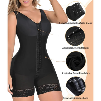 Fajas Colombianas Butt Lifter / Postpartum / Post-Surgery Bodysuit Shapewear (front-to-back zipper)