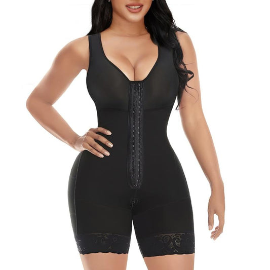 Fajas Colombianas Butt Lifter / Postpartum / Post-Surgery Bodysuit Shapewear (front-to-back zipper)