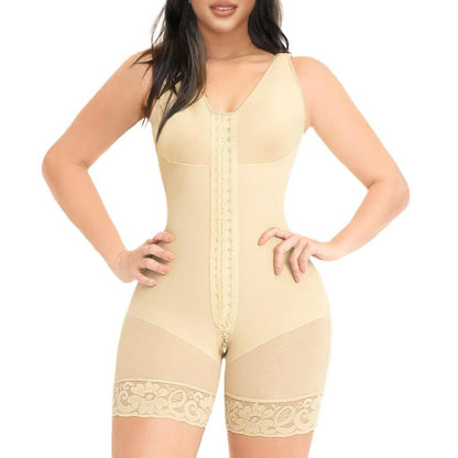 Fajas Colombianas Butt Lifter / Postpartum / Post-Surgery Bodysuit Shapewear (front-to-back zipper)